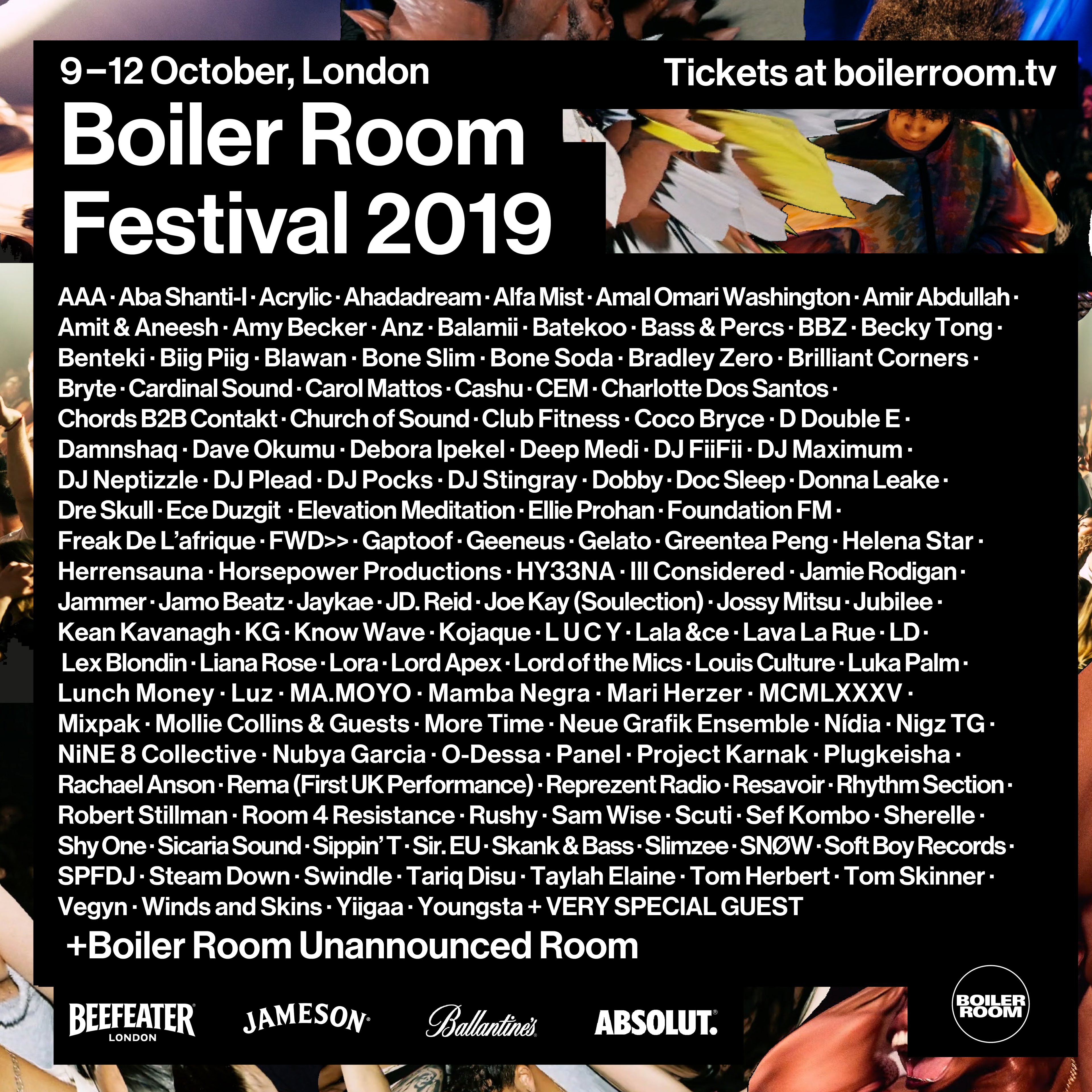 Boiler Room Festival 2019 flyer
