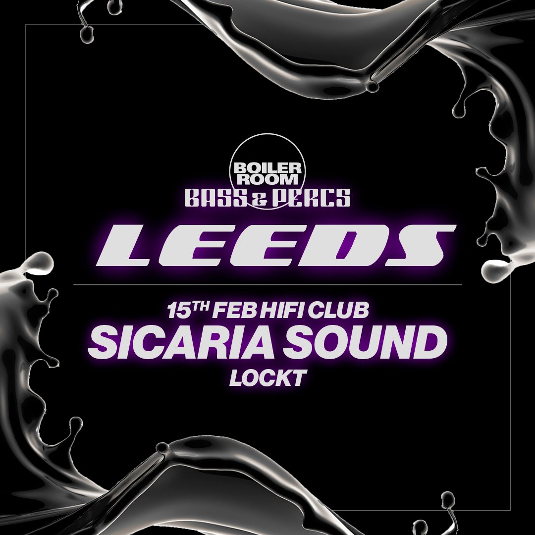 Bass & Percs Tour: Leeds flyer