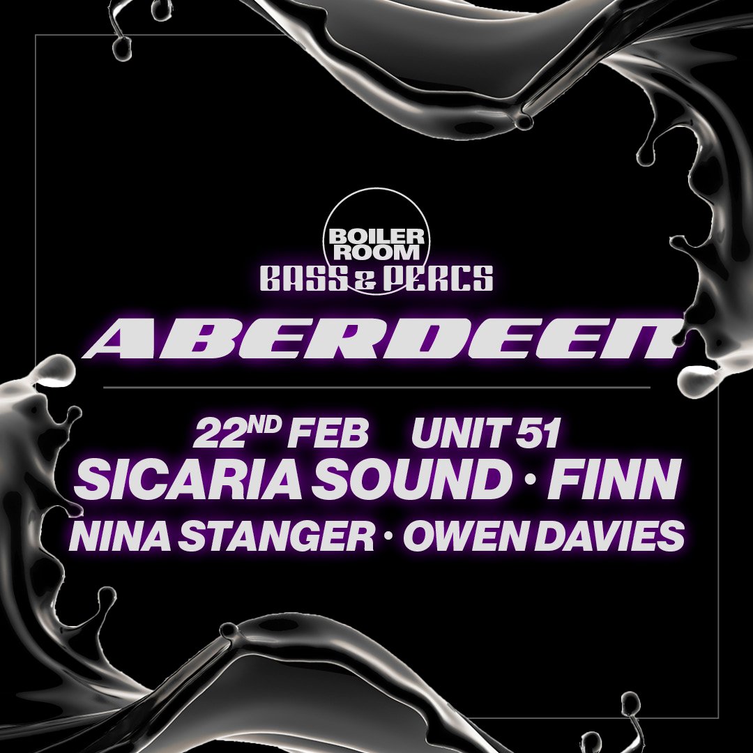 Bass & Percs Tour: Aberdeen flyer