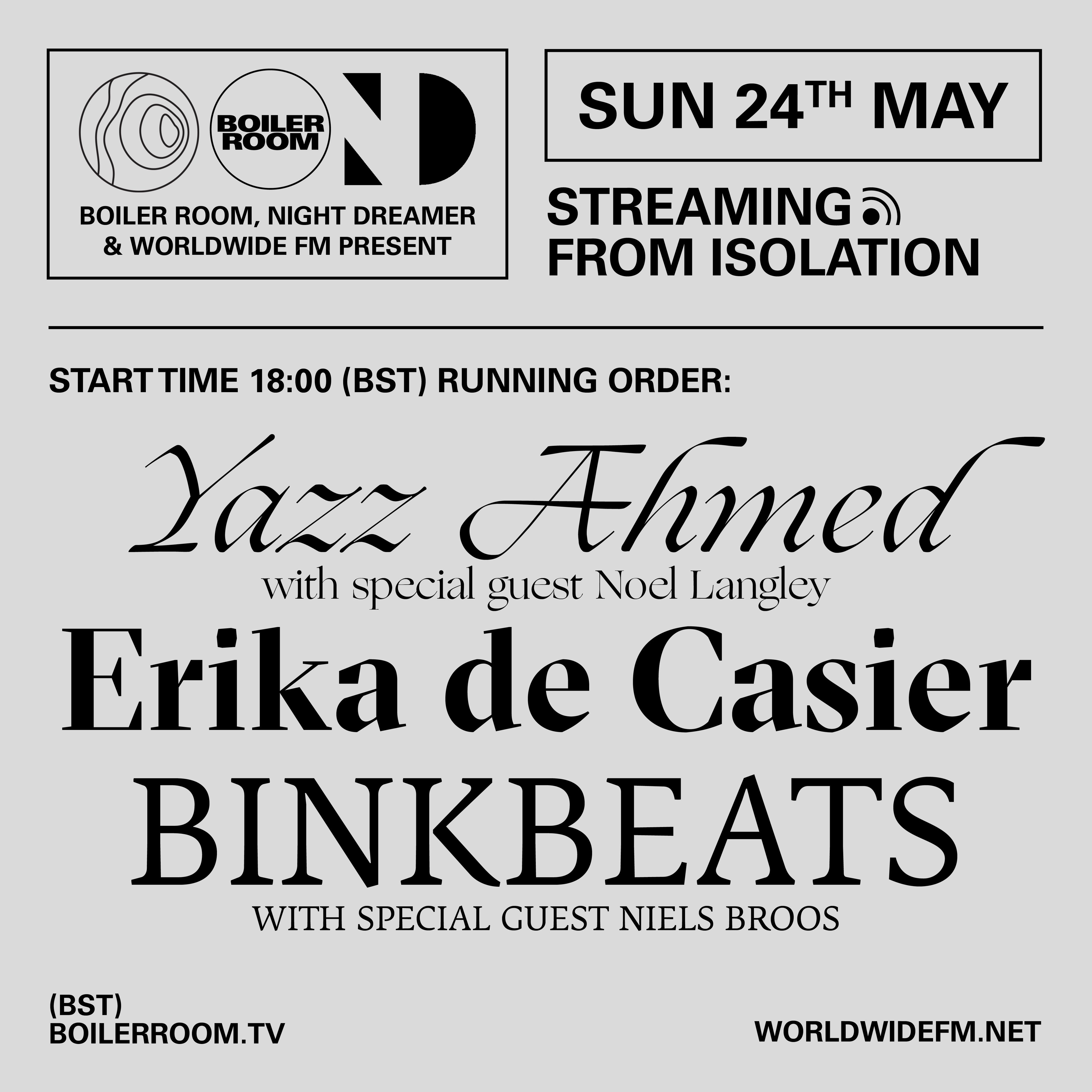 Streaming From Isolation with Night Dreamer & Worldwide FM - #11 flyer