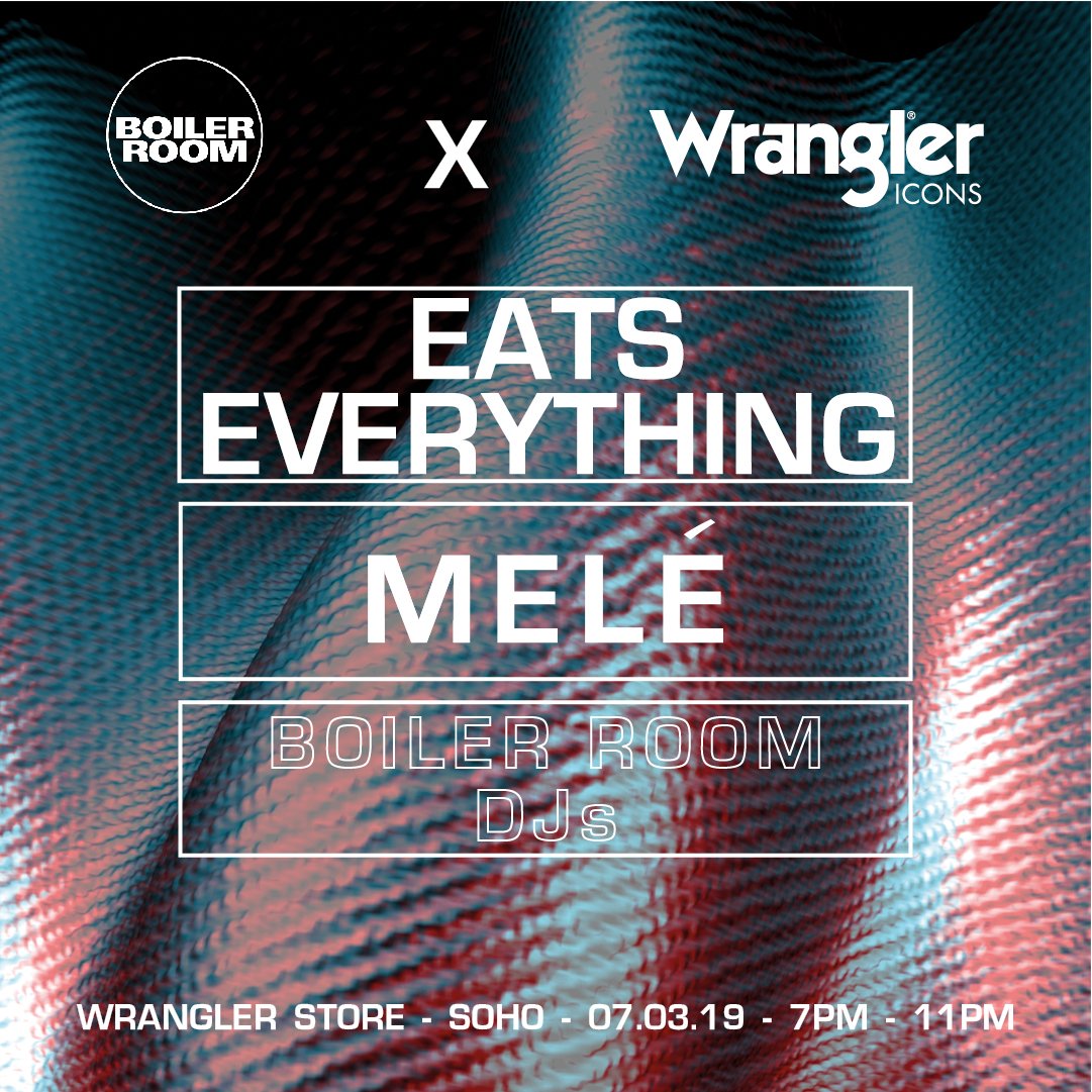 Boiler Room & Wrangler Icons : Eats Everything flyer