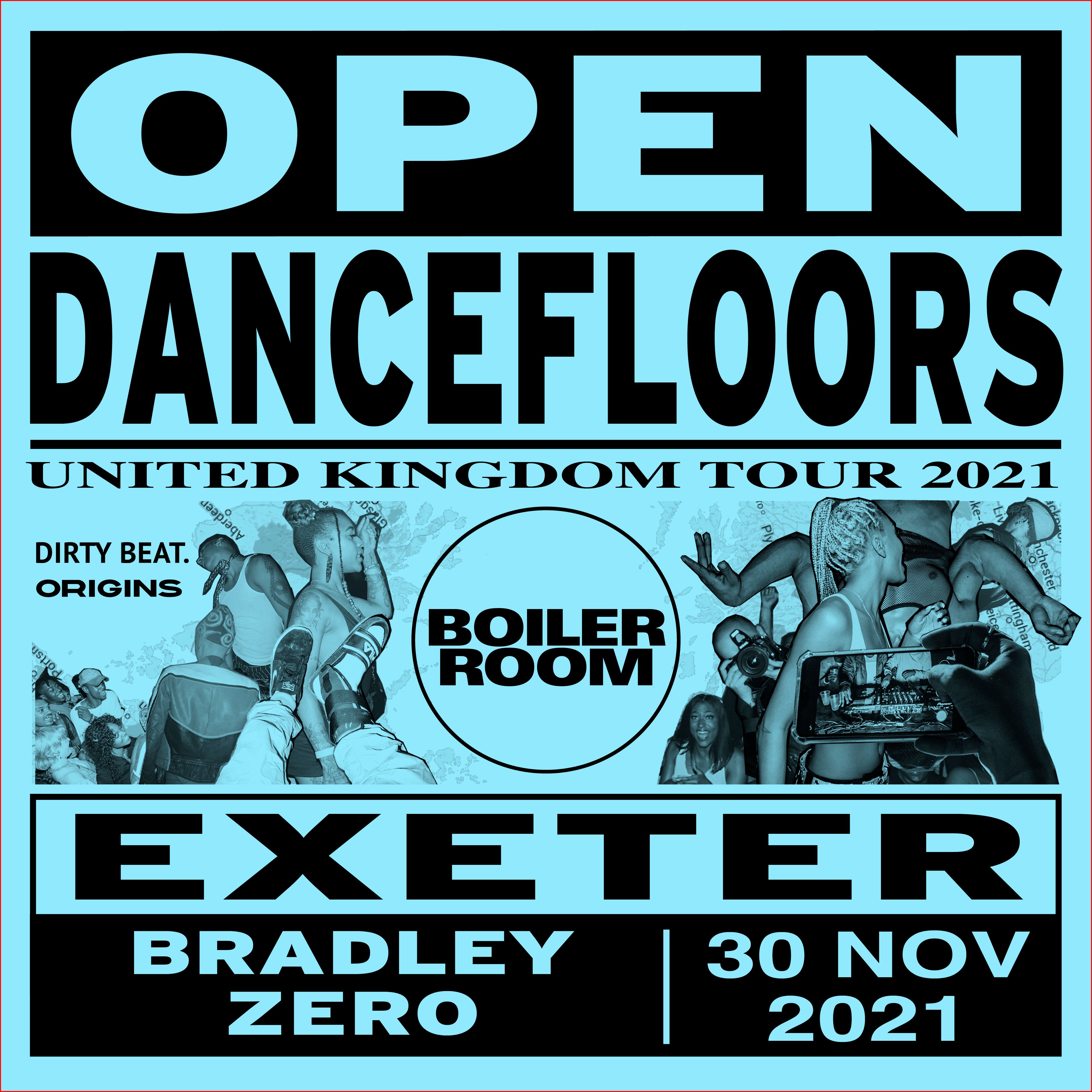 Open Dancefloors | Exeter flyer