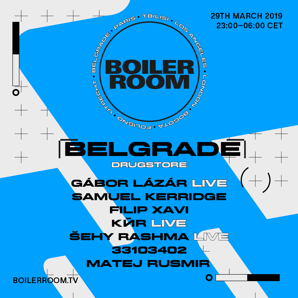 Boiler Room Belgrade: Drugstore flyer