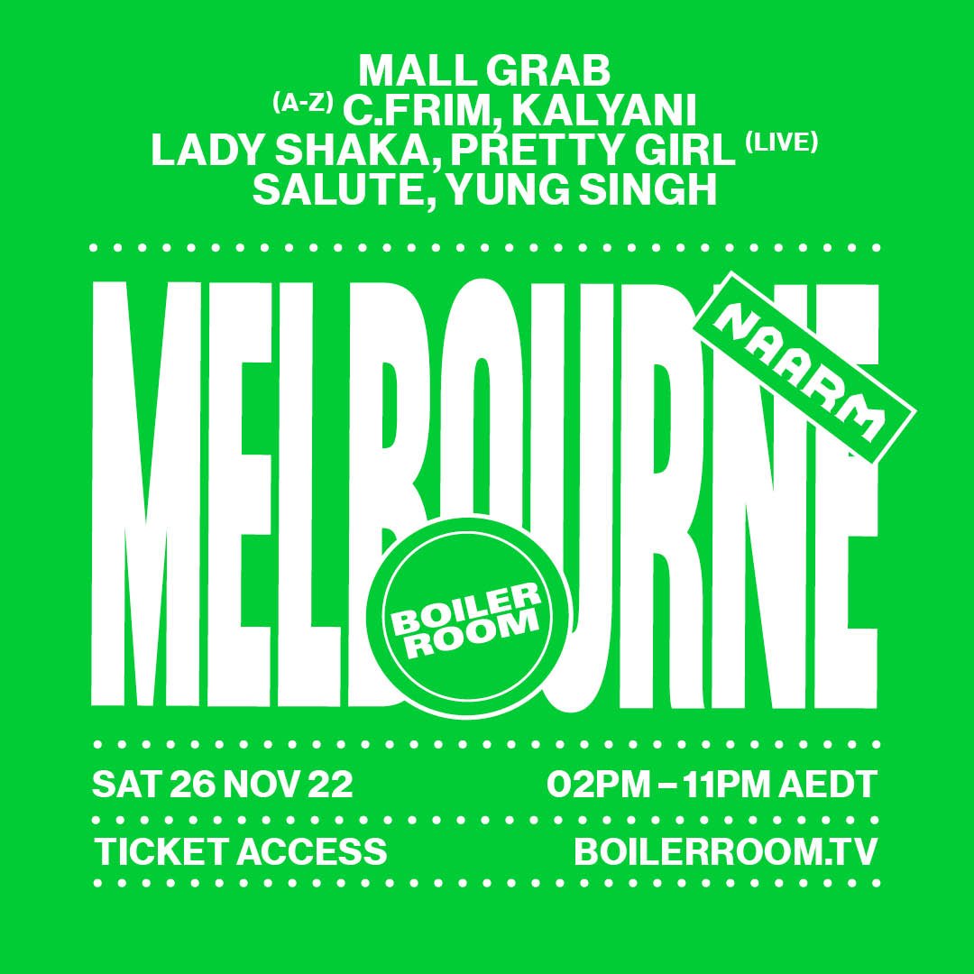 Boiler Room: Melbourne flyer