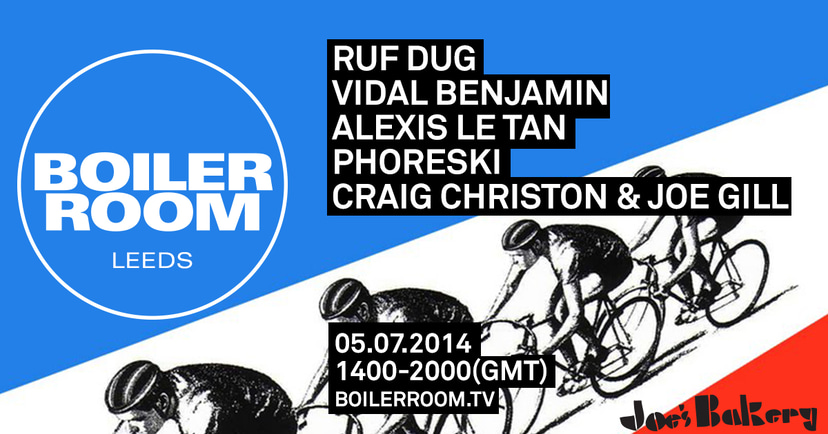 Flyer for event Leeds: Ruf Dug, Vidal Benjamin, Alexis Le Tan, Phoreski, Craig Christon, Joe Gill.