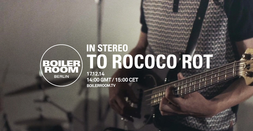 Flyer for event In Stereo: To Rococo Rot .