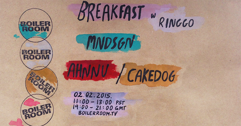 Flyer for event Breakfast with Ringgo 003: Ahnnu / Cakedog.