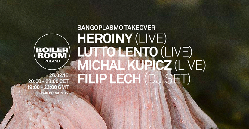 Flyer for event Sangoplasmo.