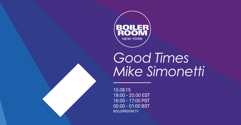 Flyer for event Good Times: Mike Simonetti.