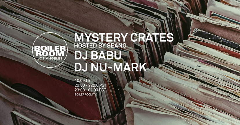 Flyer for event Los Angeles: DJ Babu & DJ Nu-Mark.