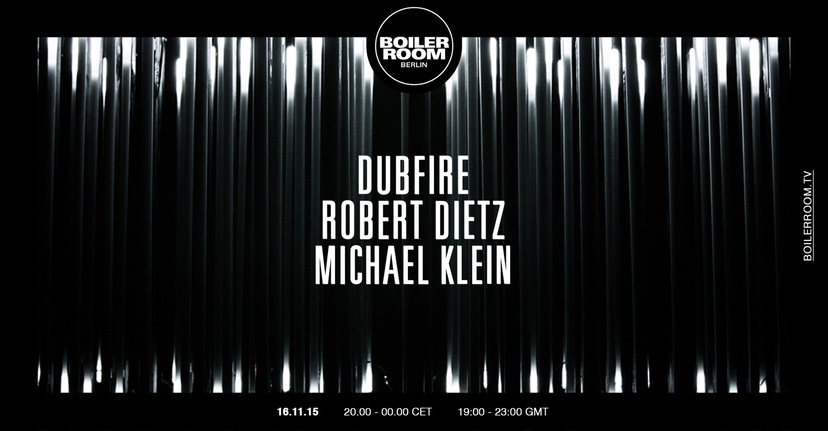 Flyer for event Berlin: Dubfire, Robert Dietz, Michael Klein.