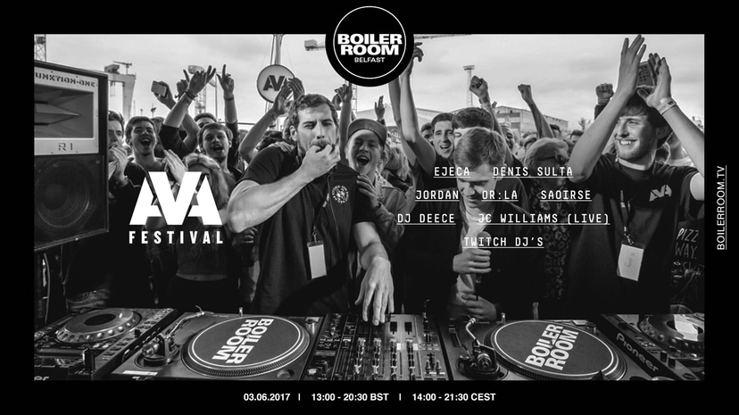 Flyer for event Belfast: AVA Festival 2017.