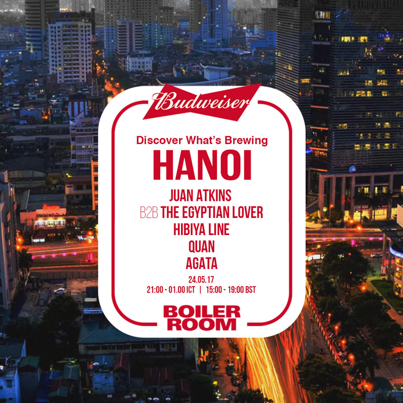 Flyer for event Boiler Room x Budweiser: Hanoi.