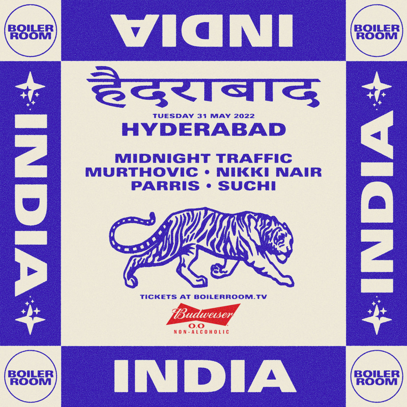 Flyer for event Boiler Room:  Hyderabad.