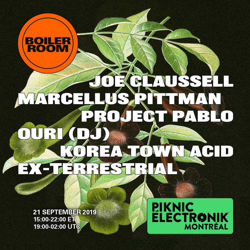 Flyer for event Boiler Room x Piknic Électronik Montréal.