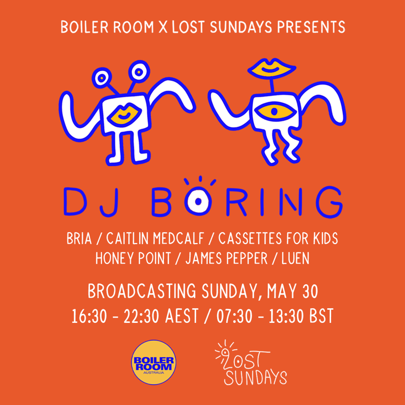Flyer for event Boiler Room x Lost Sundays.
