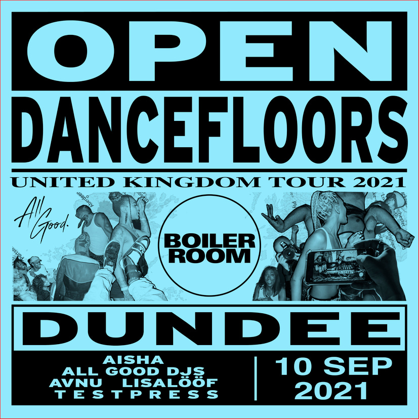 Flyer for event Open Dancefloors | Dundee.