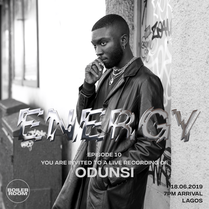 Flyer for event Energy: ODUNSI.