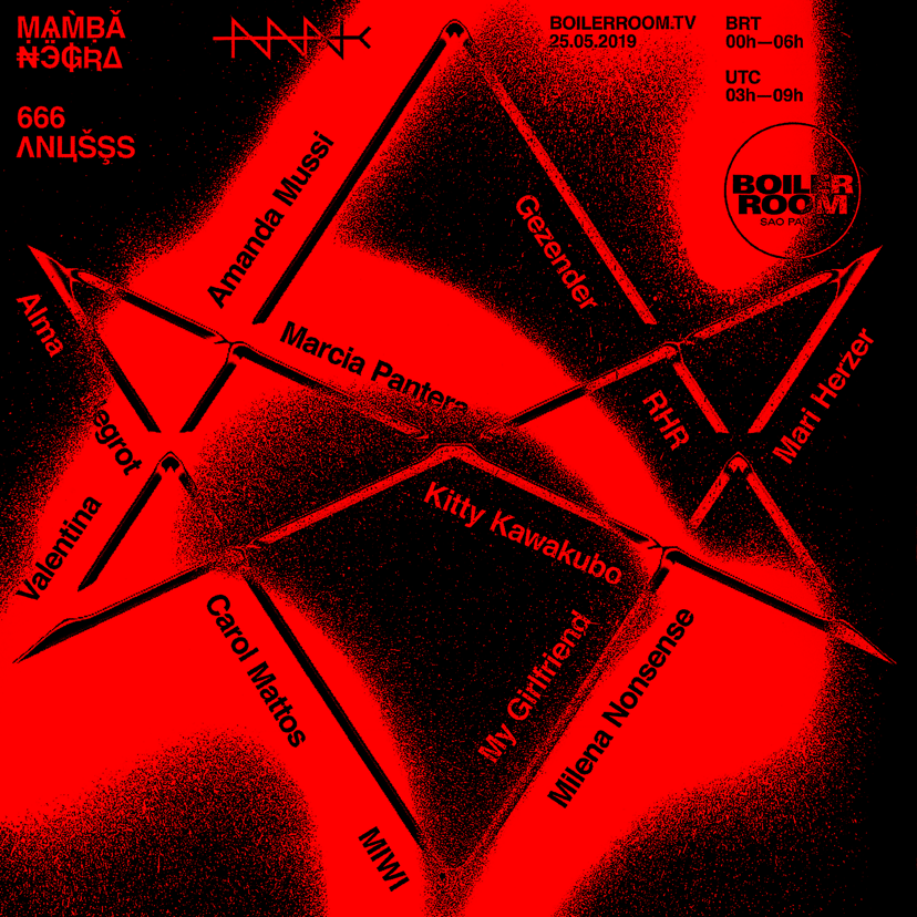 Flyer for event Boiler Room Sao Paulo: Mamba Negra.