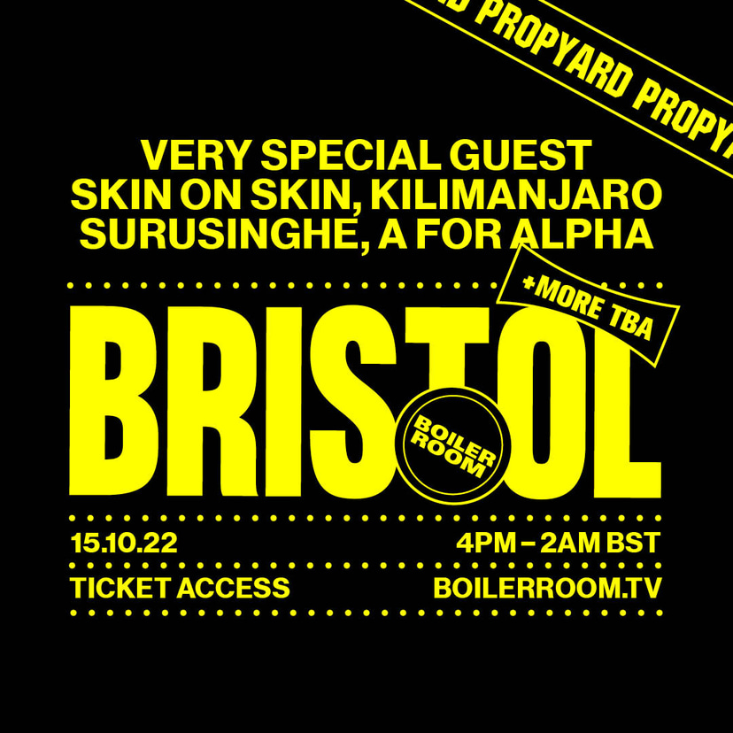 Flyer for event Boiler Room: Bristol.