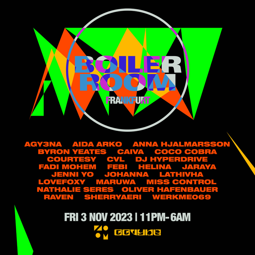 Flyer for event Frankfurt.