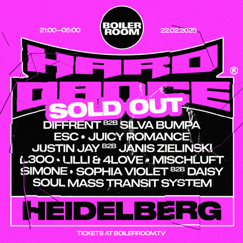 Flyer for event Hard Dance: Heidelberg.