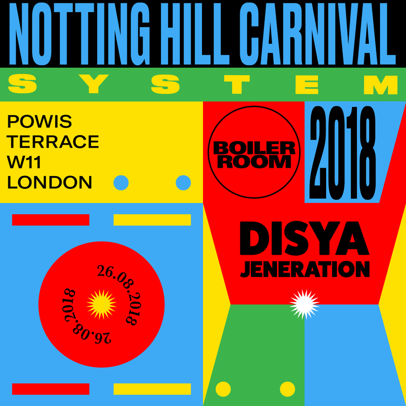 Flyer for event SYSTEM: NOTTING HILL CARNIVAL 2018.