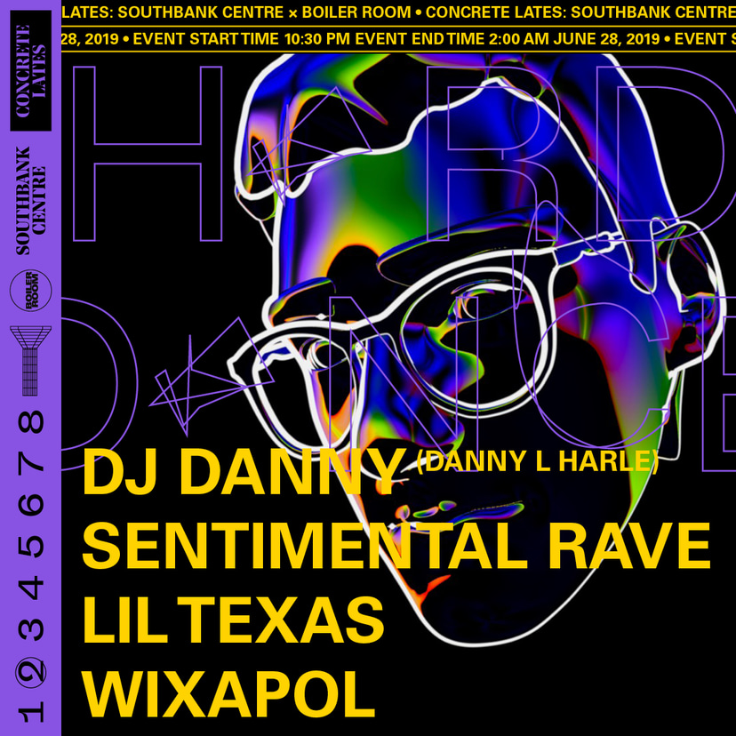 Flyer for event Concrete Lates 002: Harlecore.