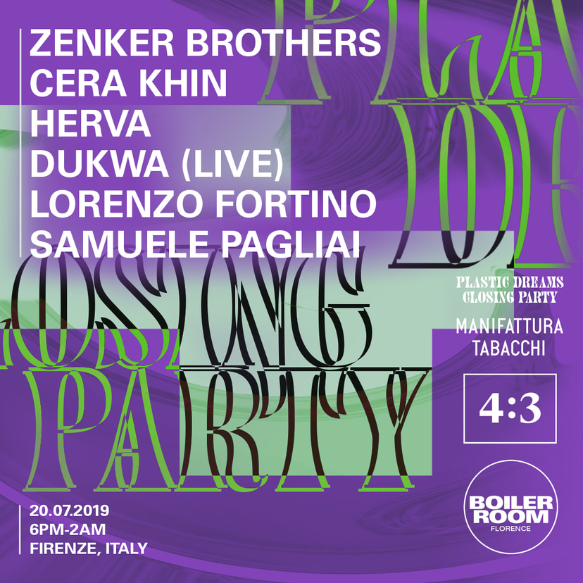 Flyer for event Closing Party | Plastic Dreams.