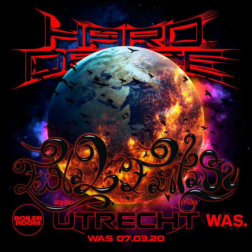 Flyer for event HARD DANCE x WAS.