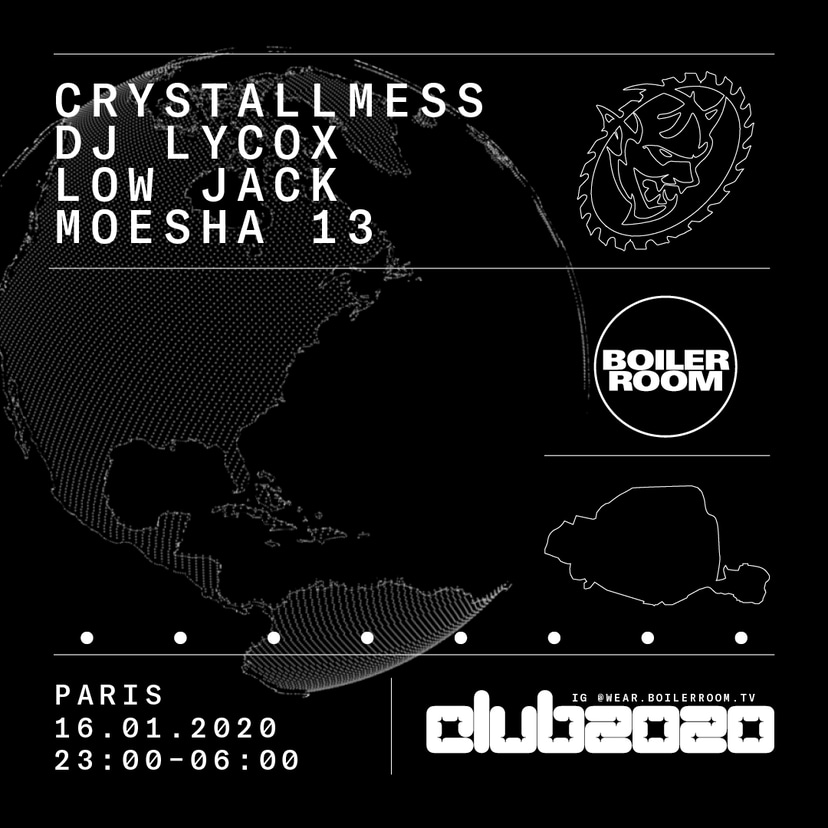 Flyer for event Boiler Room Club 20/20: Paris.