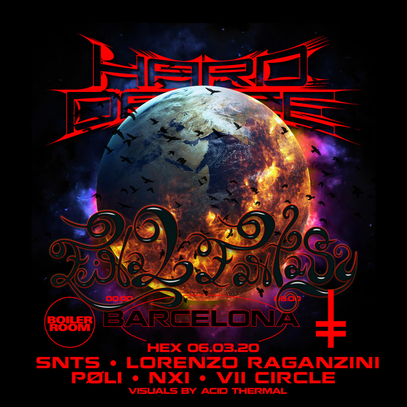 Flyer for event Boiler Room x HEX Barcelona pres.: HARD DANCE.