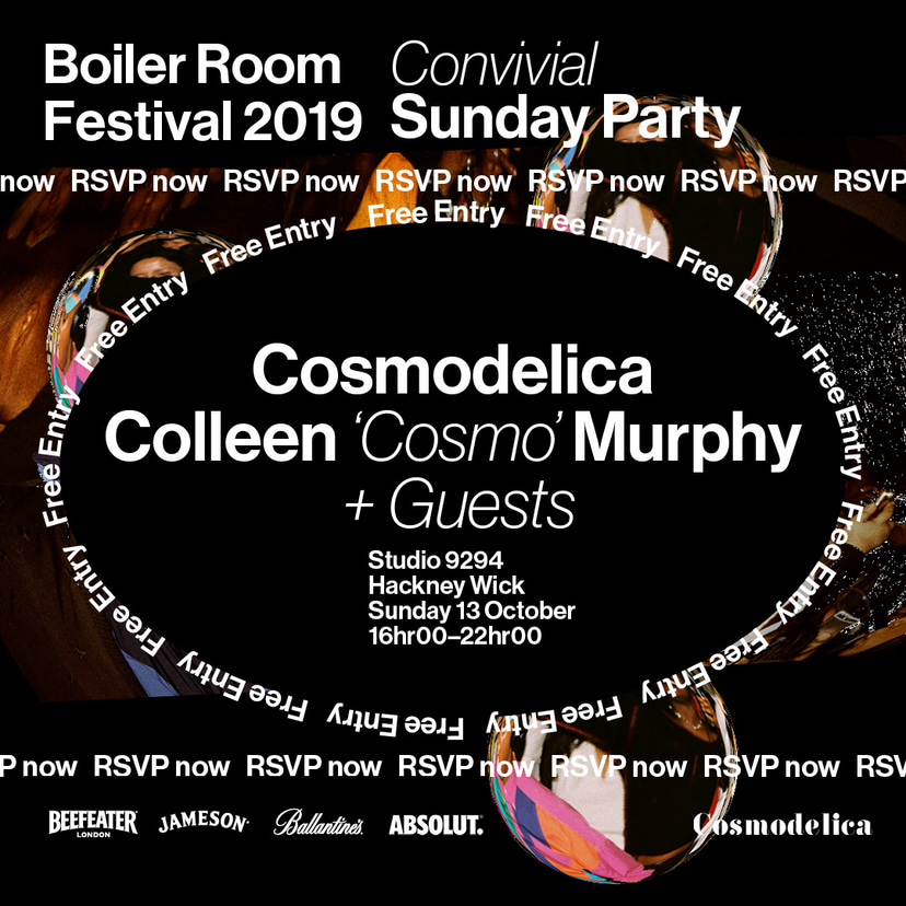 Flyer for event Boiler Room Festival 2019: Convivial Sunday Party.