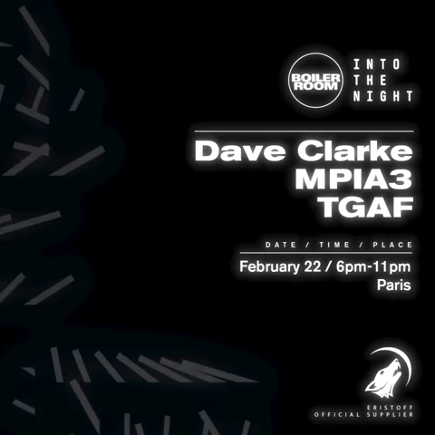 Flyer for event Into The Night: Paris.