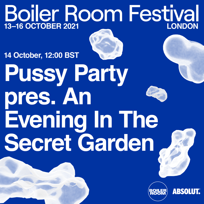 Flyer for event P_ssy Party pres. An Evening in the Secret Garden.