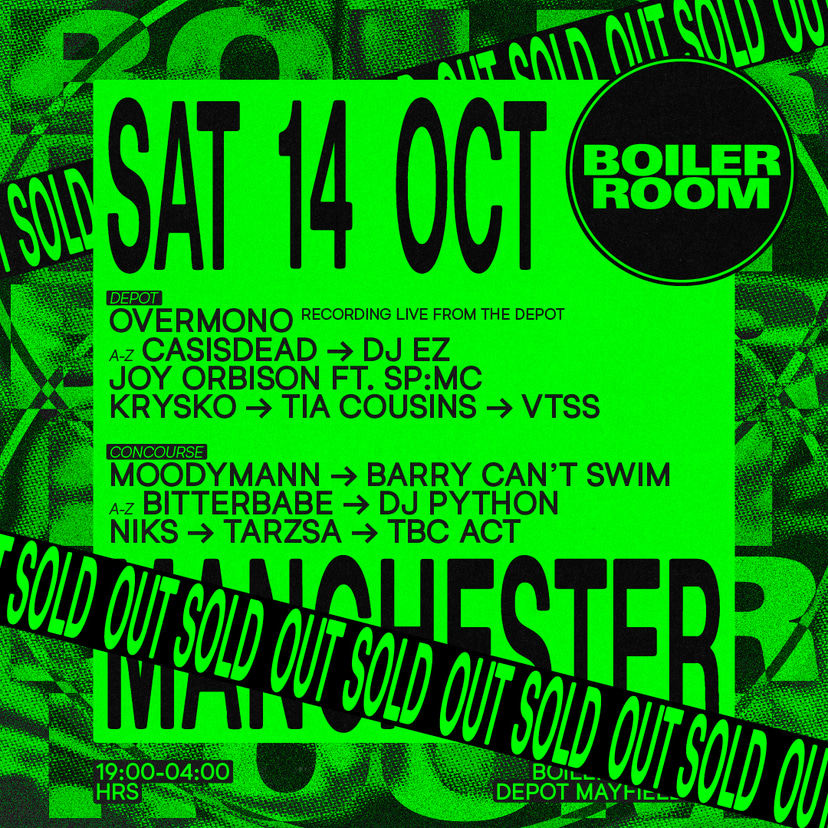 Flyer for event Manchester.
