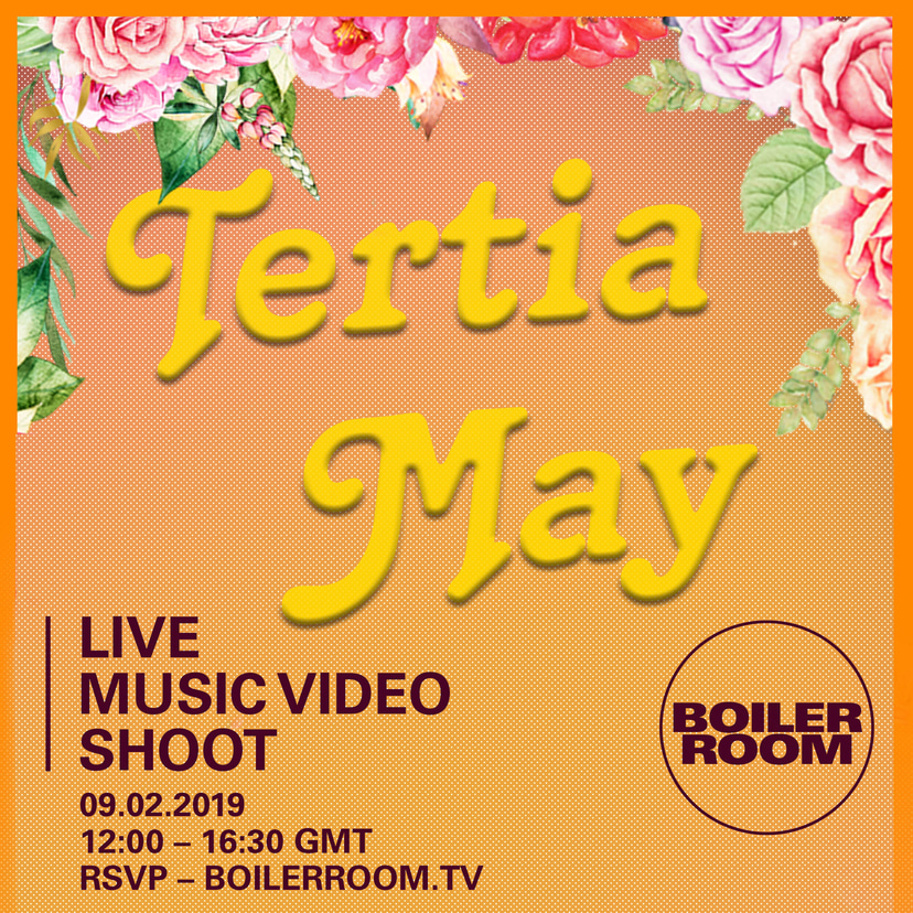 Flyer for event Tertia May.