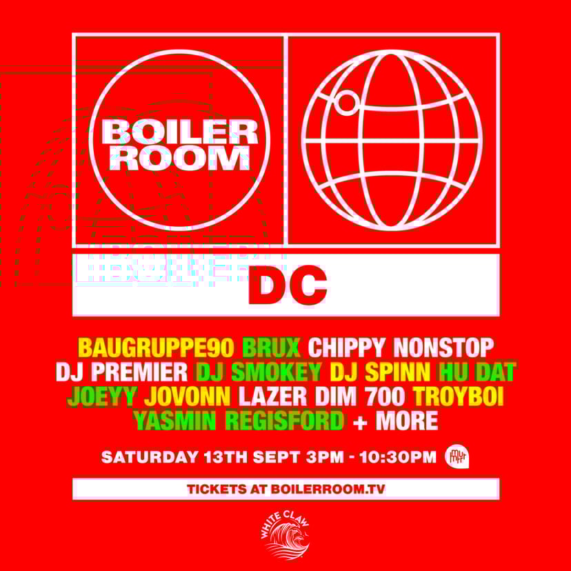 Flyer for event DC | Saturday.